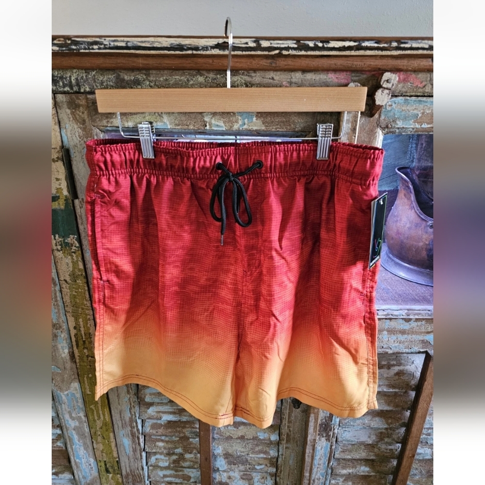 Burnside Mens Volley Shorts. UV Protection,stretch,quick Dry. Swim Trunks